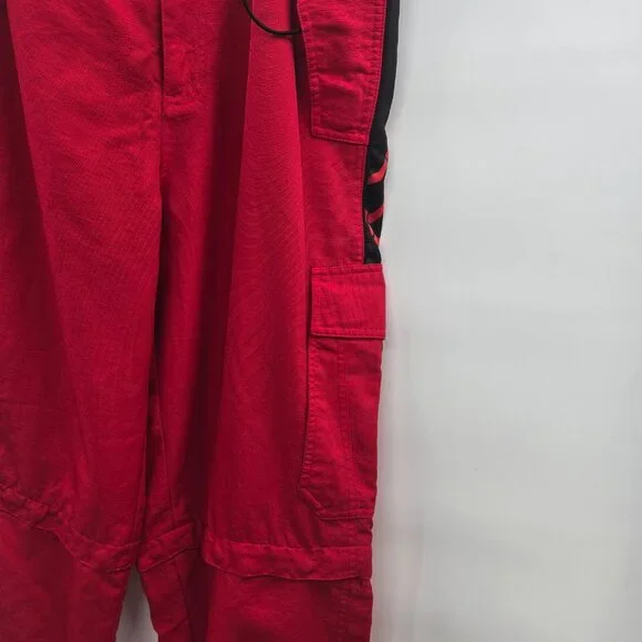 Vintage Fox Racing Red Sports Pants Size 34 Cargo Pockets - Picture 4 of 16